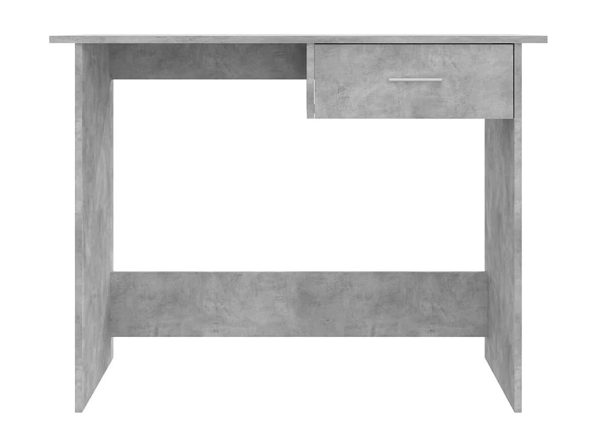 Scrivania grigio cemento 100x50x76 cm in legno ingegnerizzato