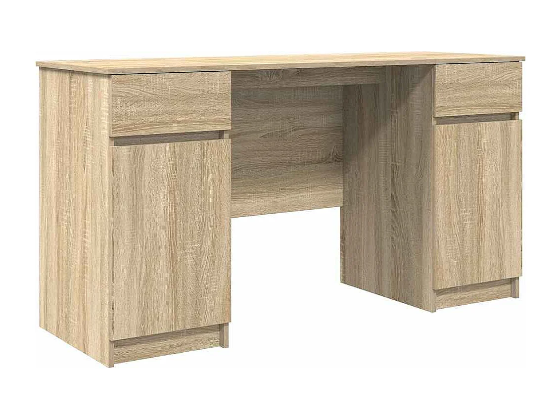 Bureau Chêne sonoma 140 x 49 x 76 cm Bois d'ingénierie