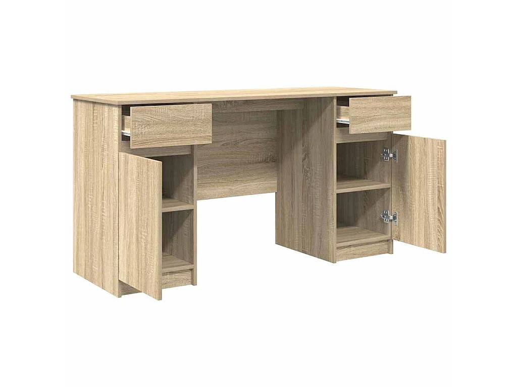 Bureau Chêne sonoma 140 x 49 x 76 cm Bois d'ingénierie