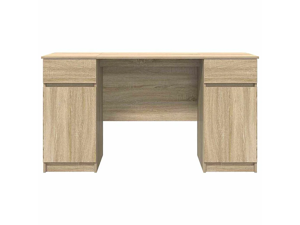 Bureau Chêne sonoma 140 x 49 x 76 cm Bois d'ingénierie