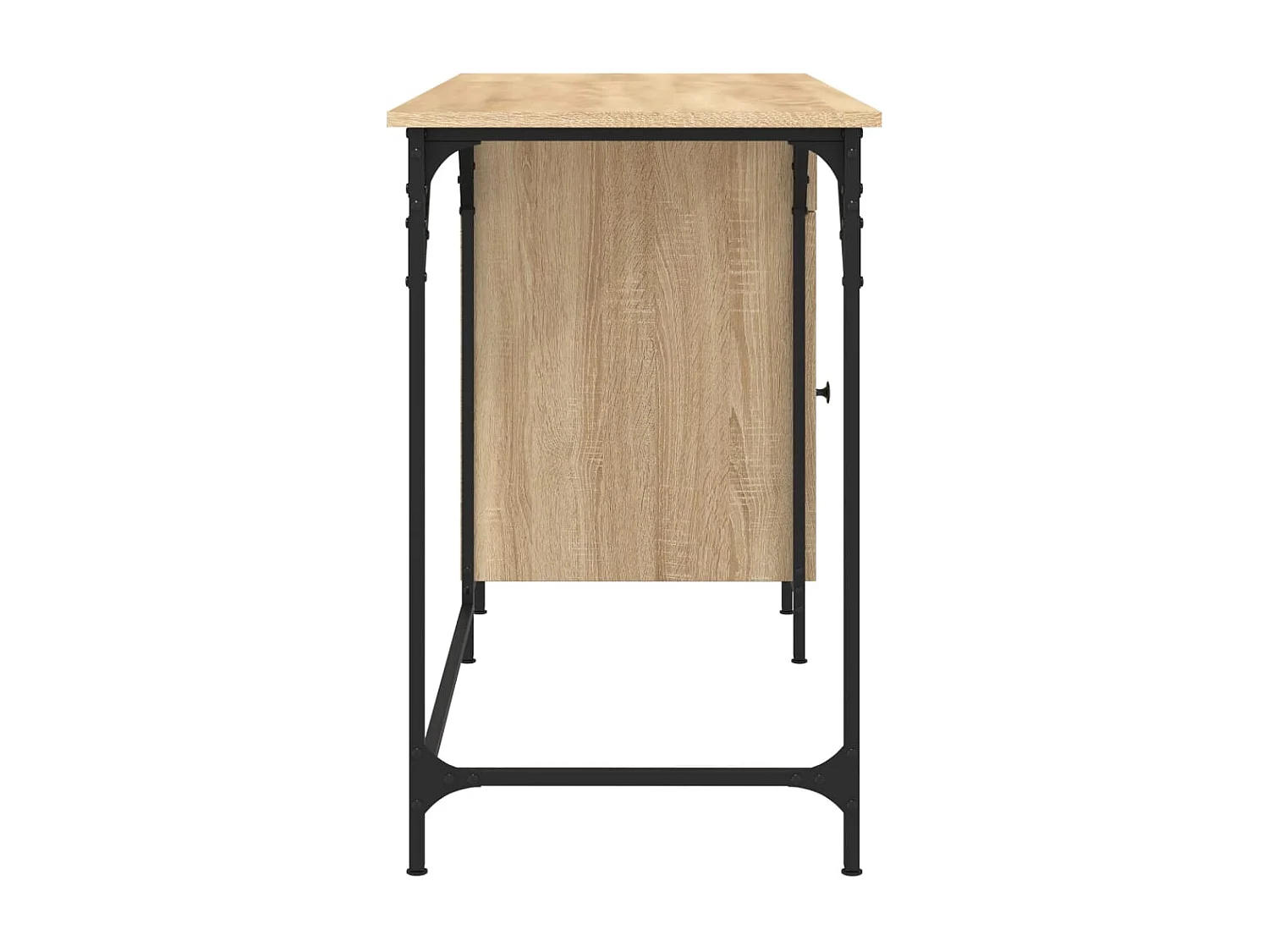 Bureau d'ordinateur chêne sonoma 131x48x75 cm bois d’ingénierie