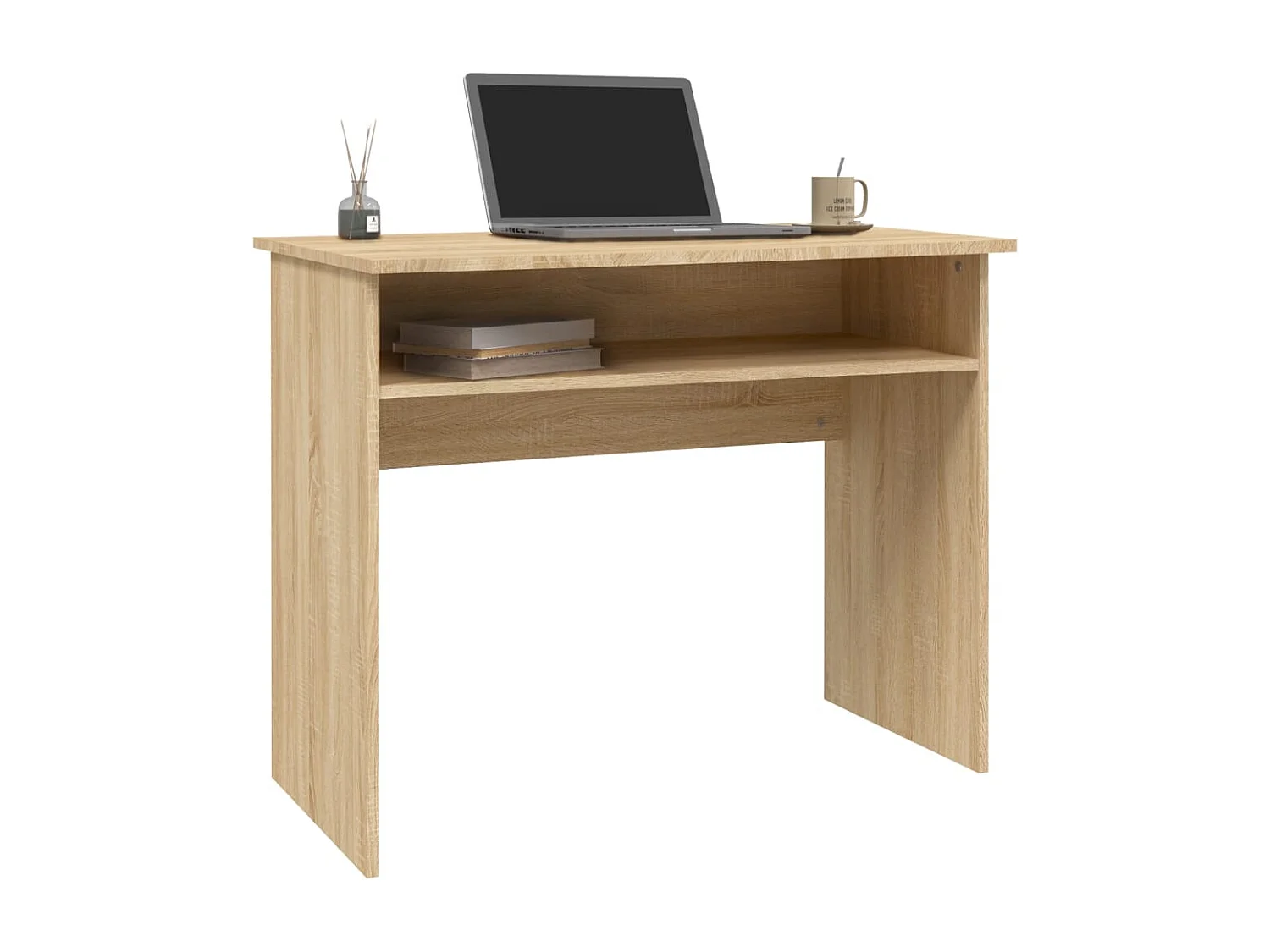Escritorio de roble Sonoma 90x50x74 cm Madera de ingeniería
