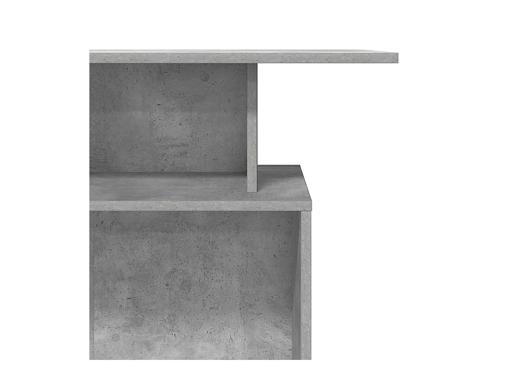 Bureau de réception gris béton 100x40x104 bois d'ingénierie