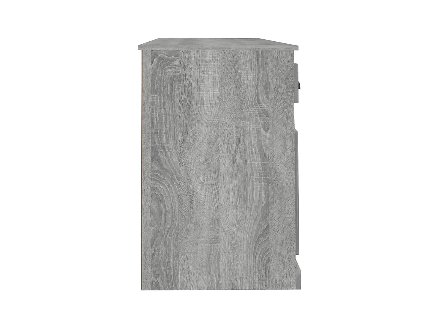 Bureau avec armoire sonoma gris bois d'ingénierie