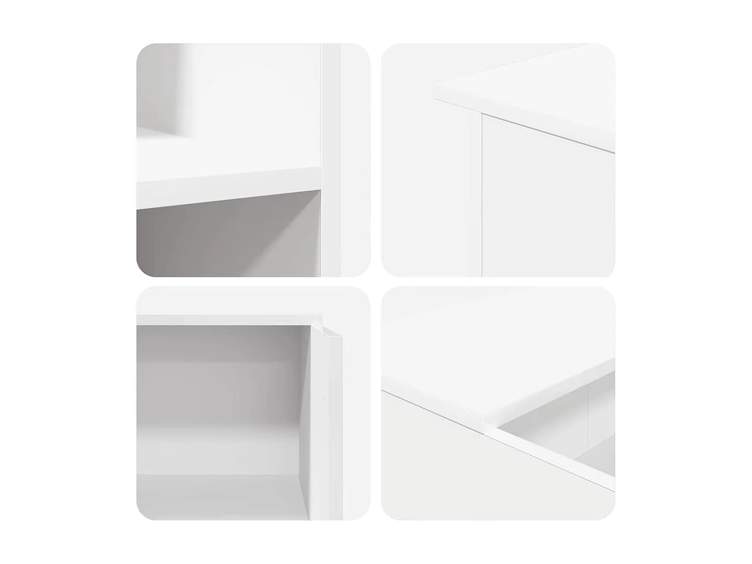 Bureau de réception blanc 100x50x103,5 cm bois d'ingénierie