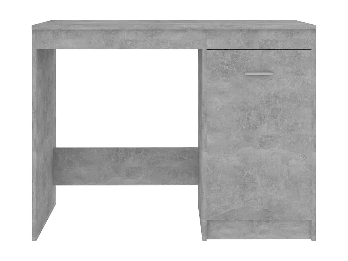 Escritorio de hormigón gris 100x50x76 cm Madera de ingeniería