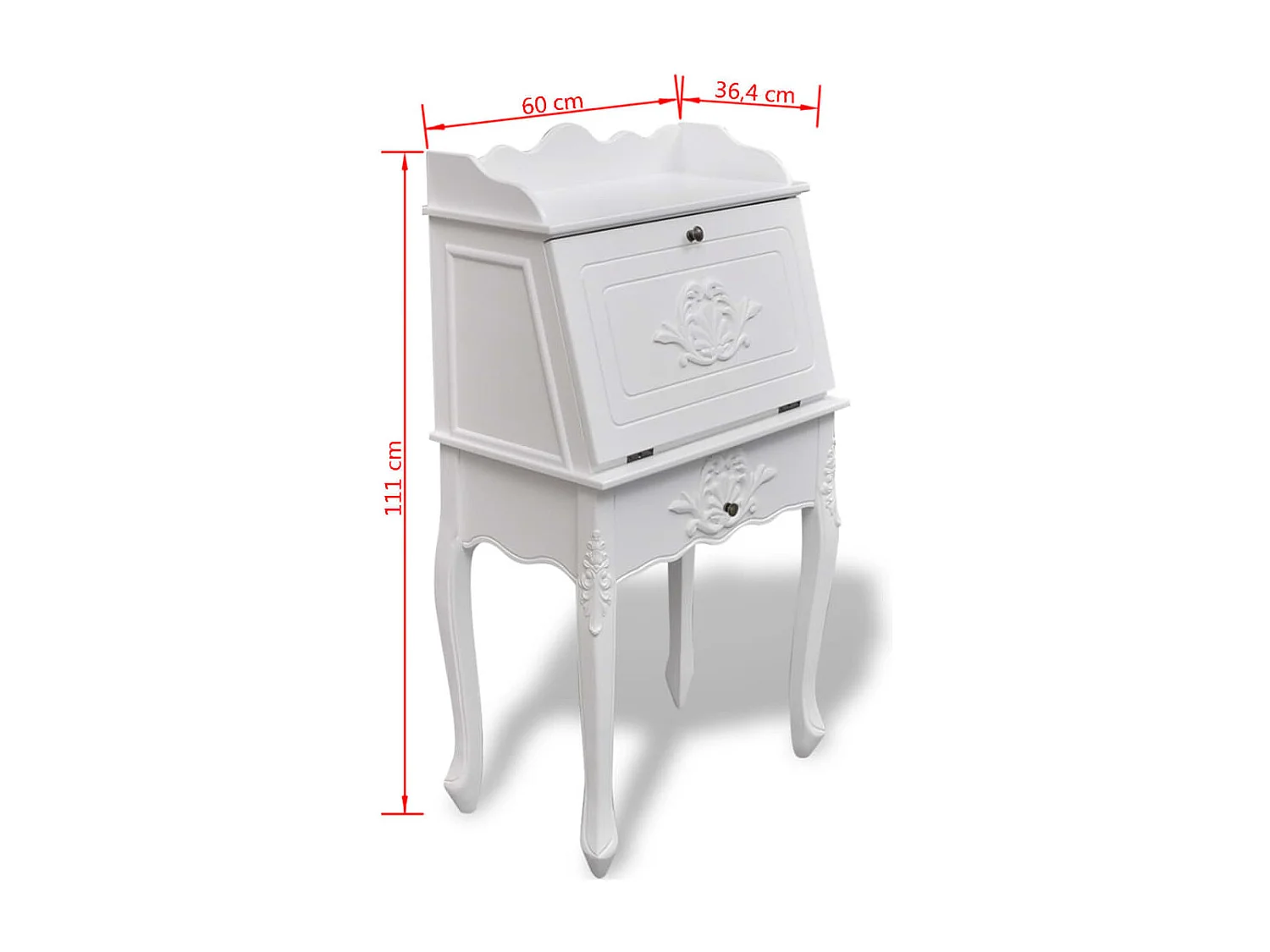 scrivania in legno in stile francese