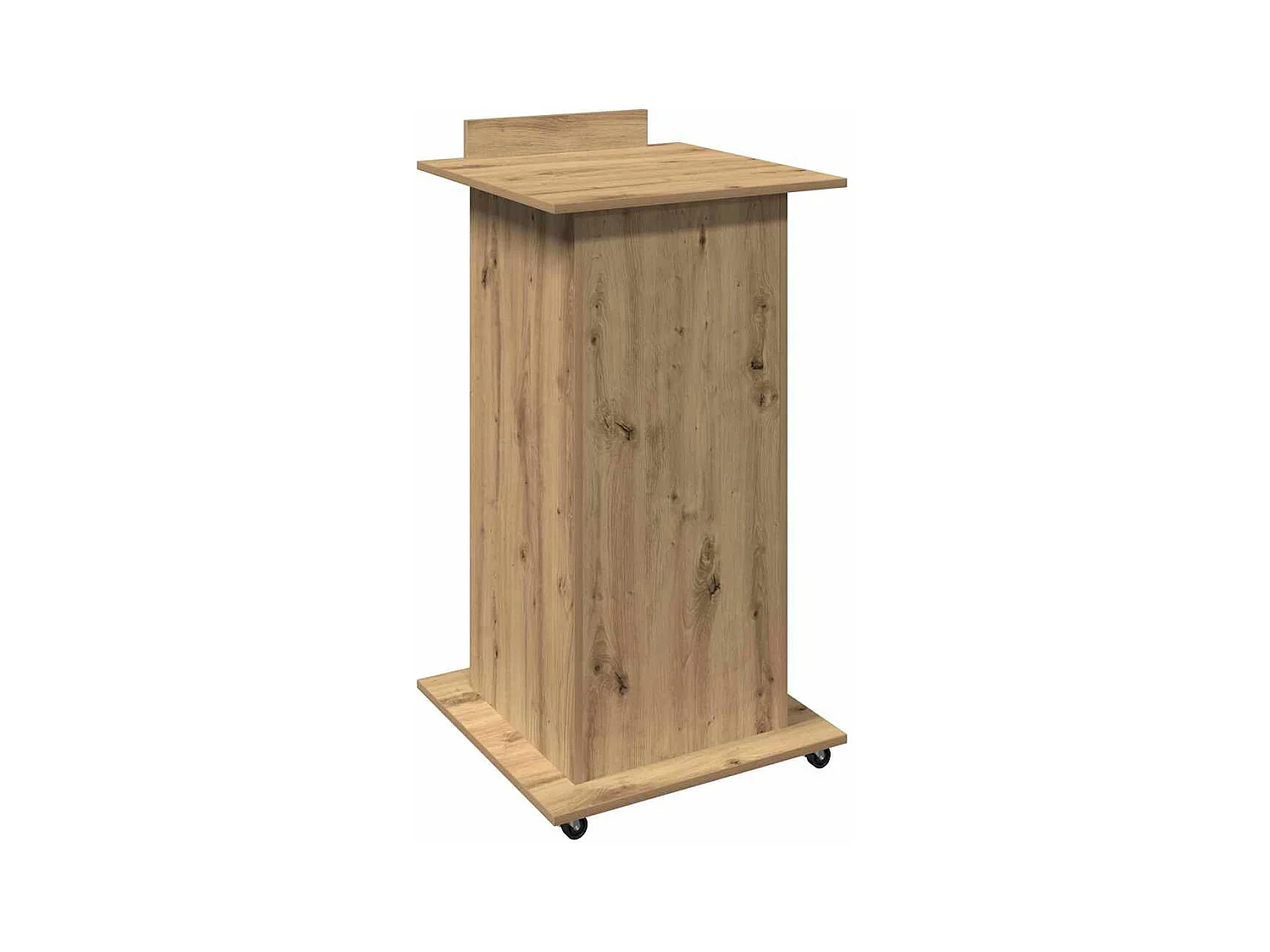 Podium chêne artisanal 55 x 55 x 107 cm Bois d'ingénierie