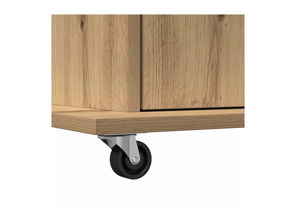 Podium chêne artisanal 55 x 55 x 107 cm Bois d'ingénierie