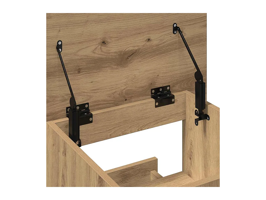 Podium chêne artisanal 55 x 55 x 107 cm Bois d'ingénierie