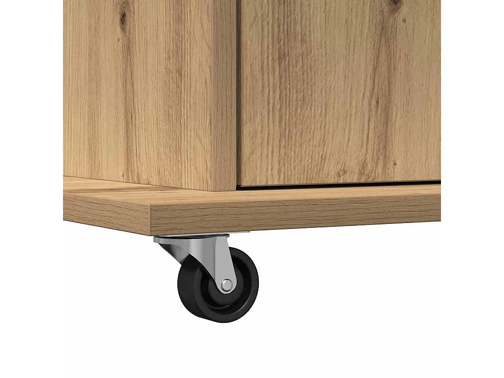 Handgemaakt eikenhouten podium 55 x 55 x 107 cm Technisch hout