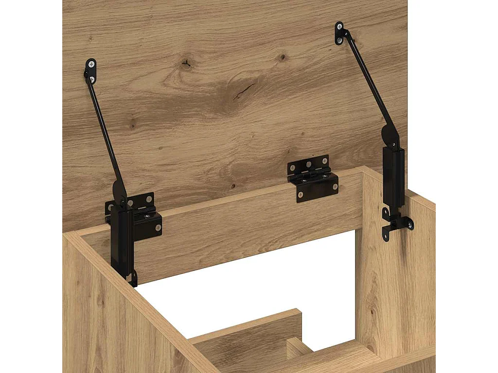 Handgemaakt eikenhouten podium 55 x 55 x 107 cm Technisch hout