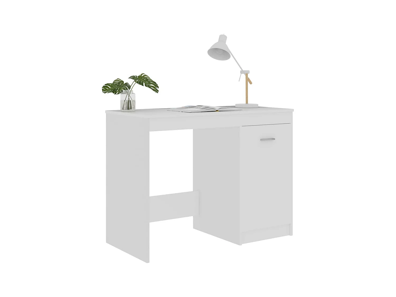 Escritorio blanco 100x50x76 cm Madera de ingeniería