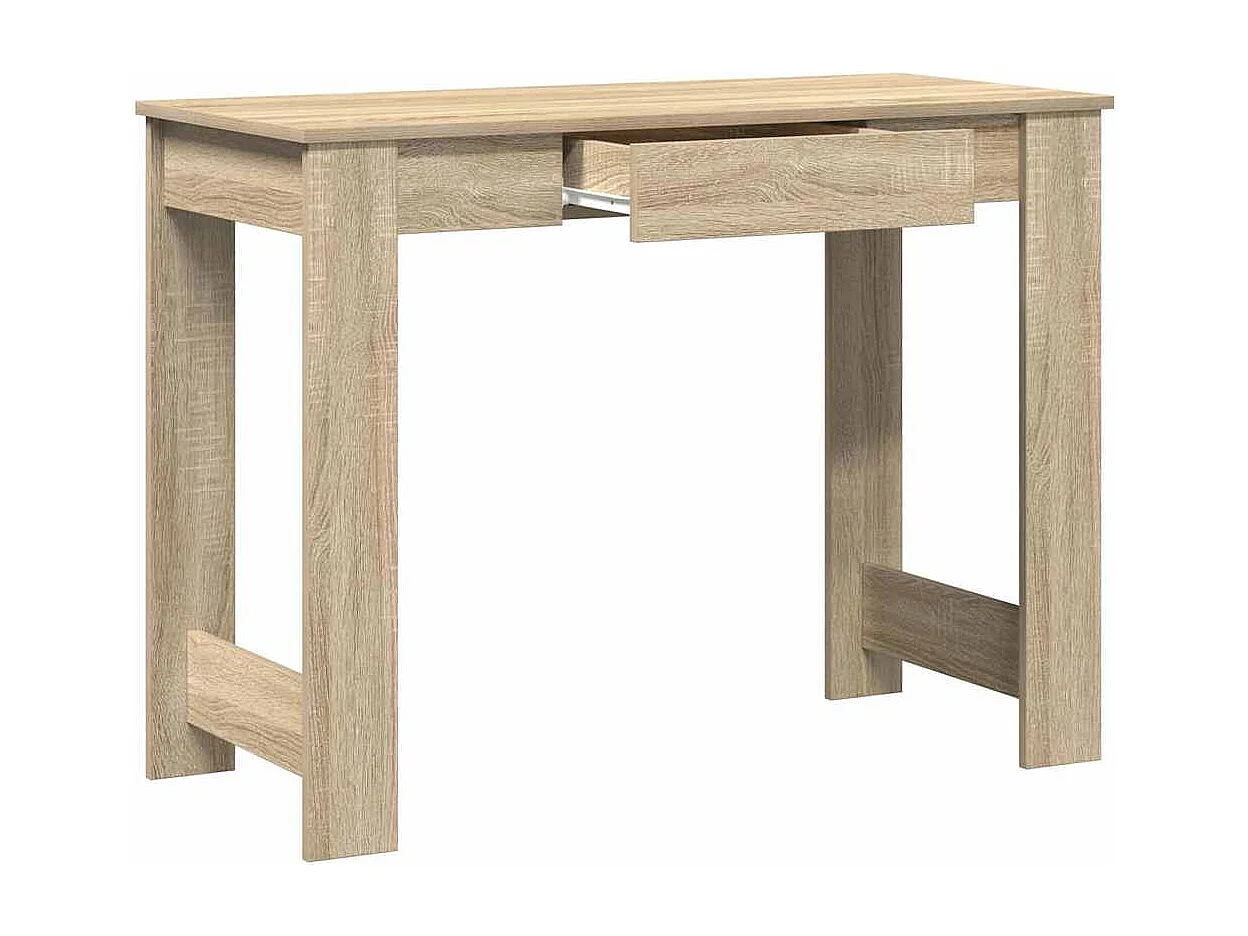 Bureau chêne sonoma 100x45x75 cm bois d'ingénierie