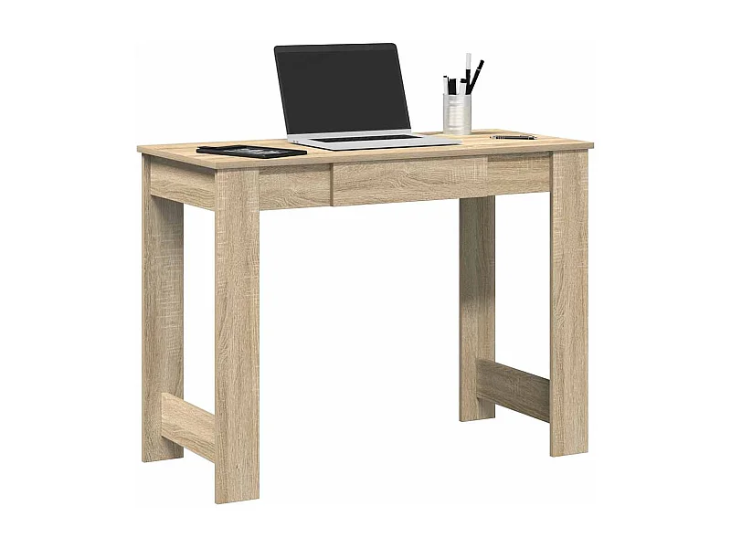 Bureau chêne sonoma 100x45x75 cm bois d'ingénierie