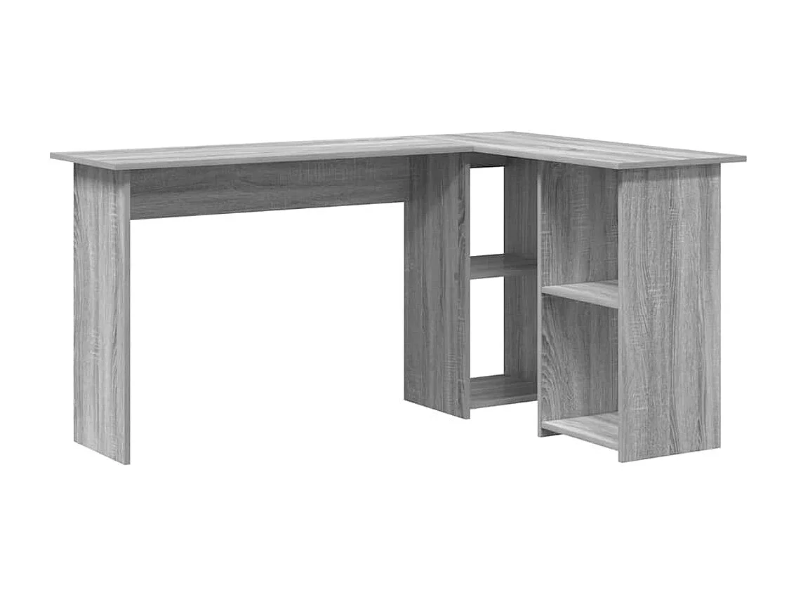 Bureau Sonoma gris 142 x 102 x 73 cm Bois d'ingénierie