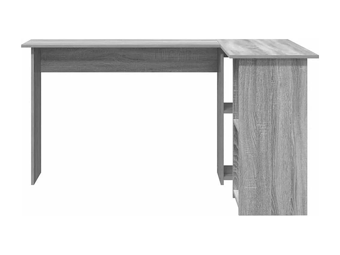 Bureau Sonoma gris 142 x 102 x 73 cm Bois d'ingénierie