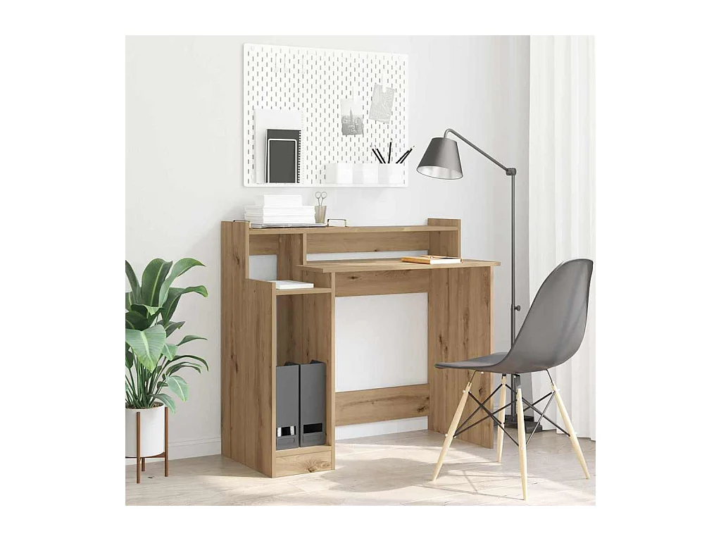 Bureau chêne artisanal 97 x 45 x 90 cm Bois d'ingénierie