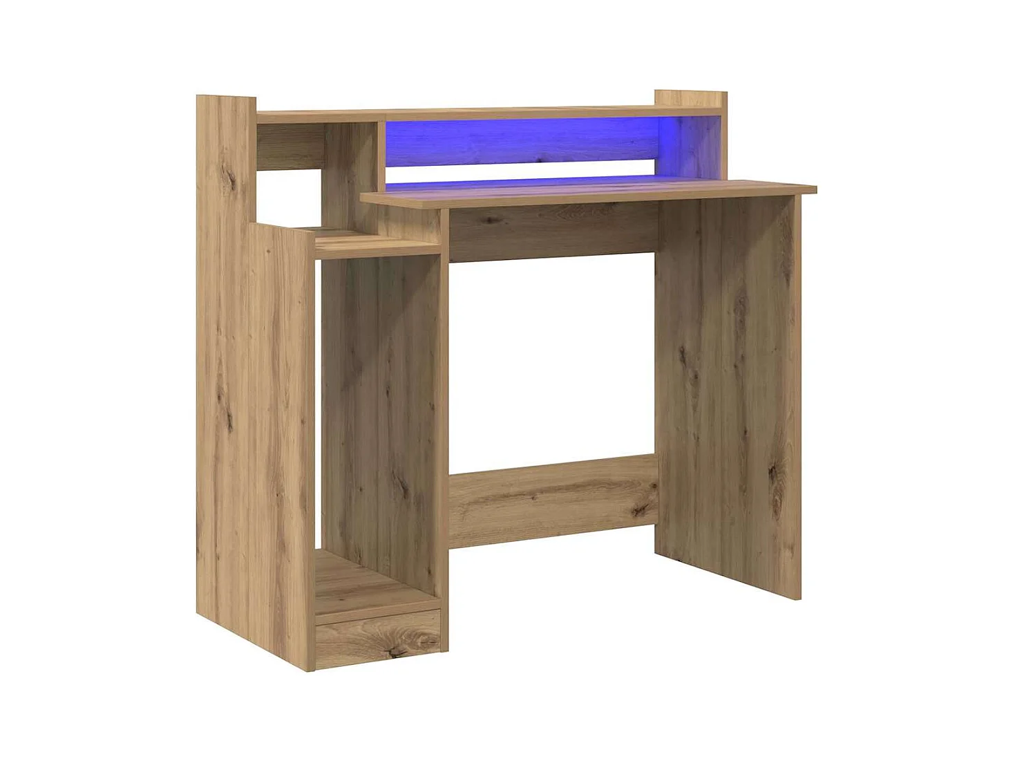 Bureau chêne artisanal 97 x 45 x 90 cm Bois d'ingénierie