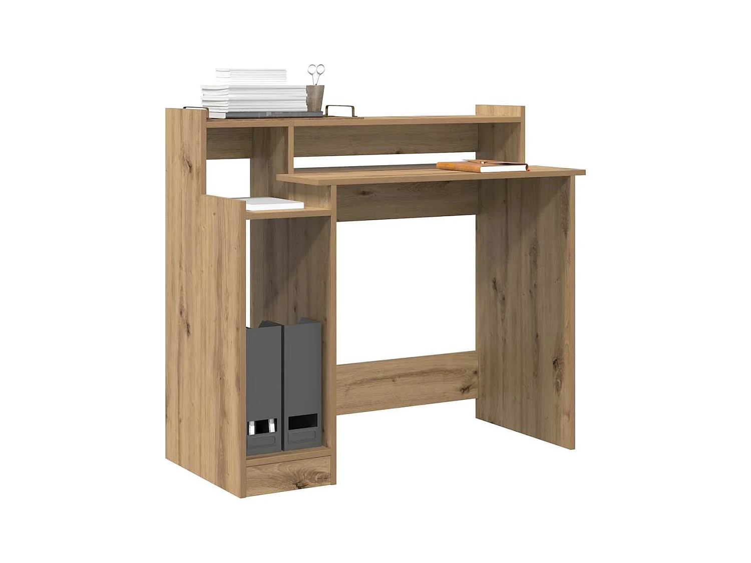 Bureau chêne artisanal 97 x 45 x 90 cm Bois d'ingénierie