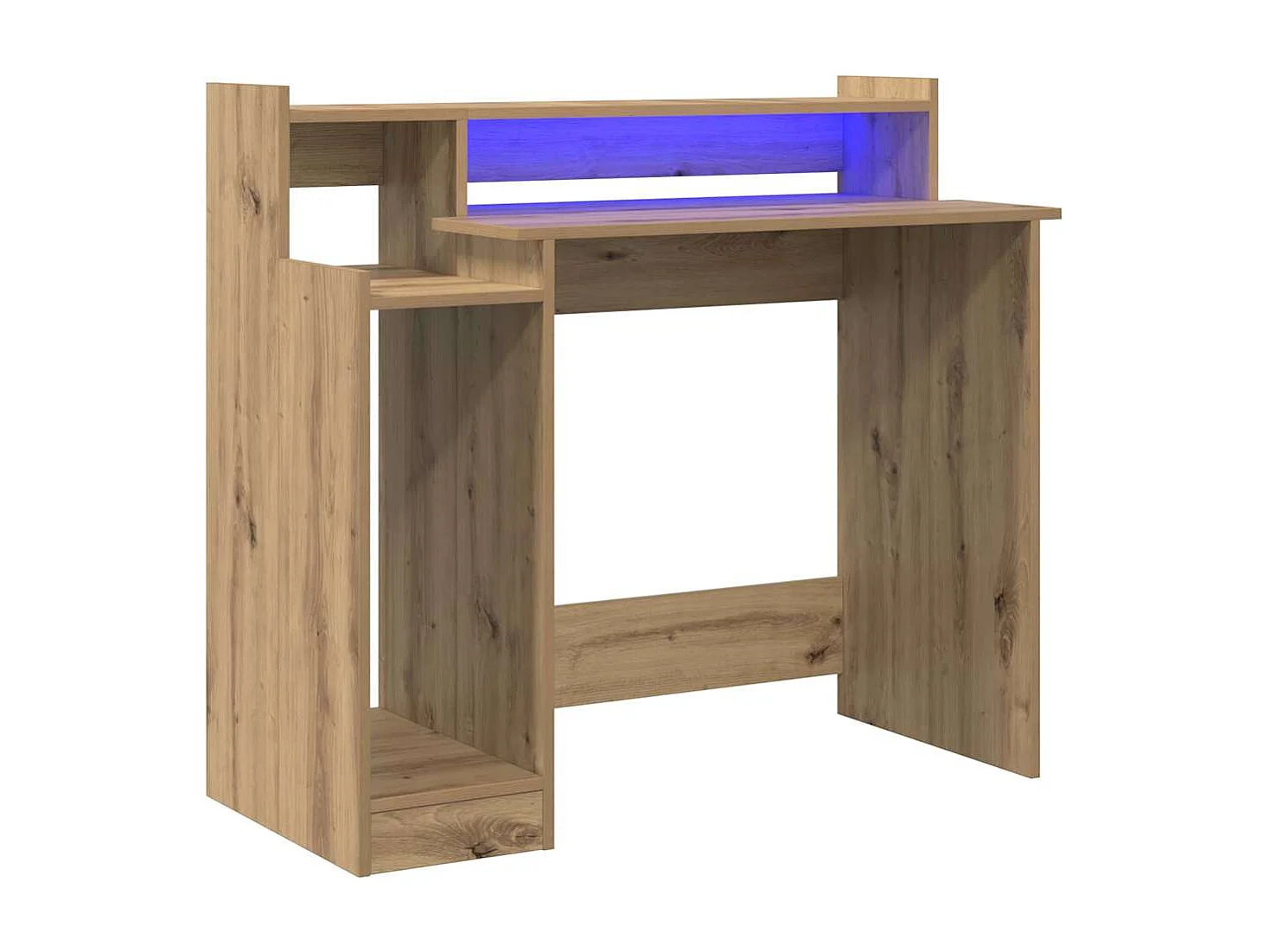 Escritorio de roble hecho a mano 97 x 45 x 90 cm Madera de ingeniería