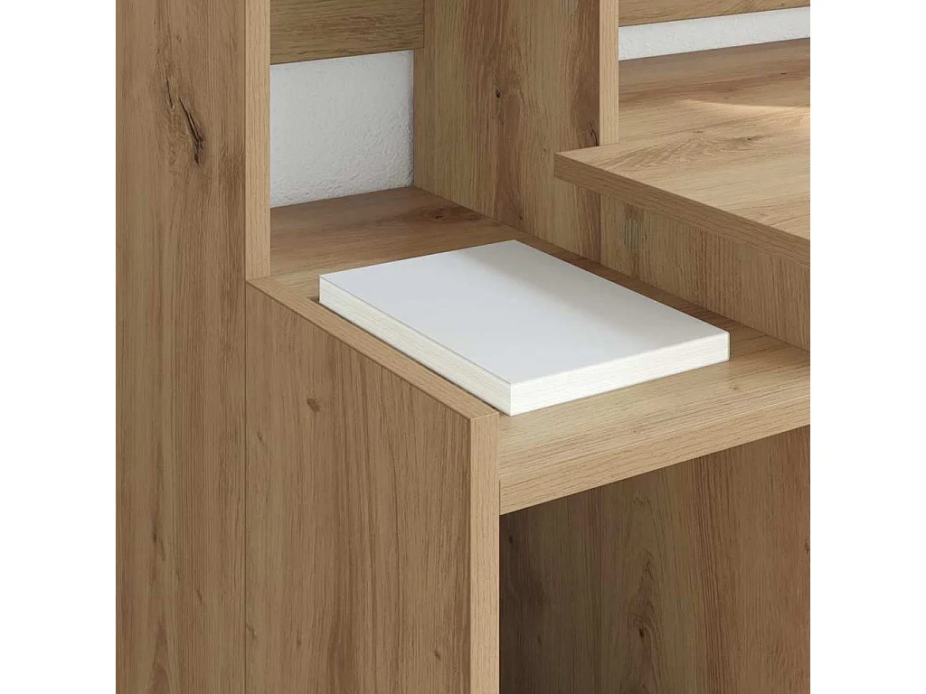 Escritorio de roble hecho a mano 97 x 45 x 90 cm Madera de ingeniería