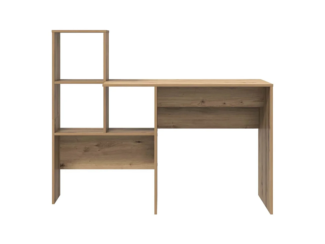 Bureau chêne artisanal 131,5 x 50 x 106,5 cm Bois d'ingénierie