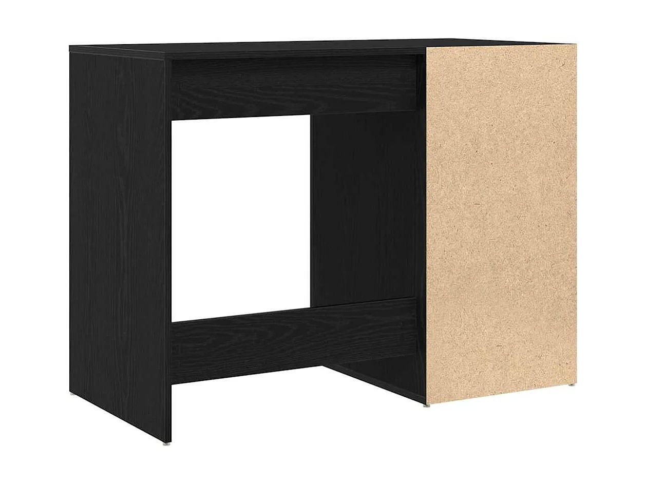 Bureau avec porte Chêne noir 100 x 49 x 75 cm Bois d'ingénierie