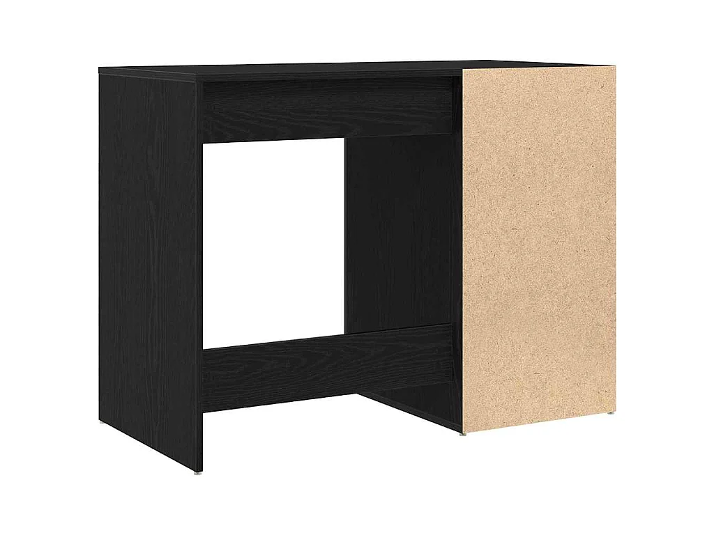 Bureau avec porte Chêne noir 100 x 49 x 75 cm Bois d'ingénierie