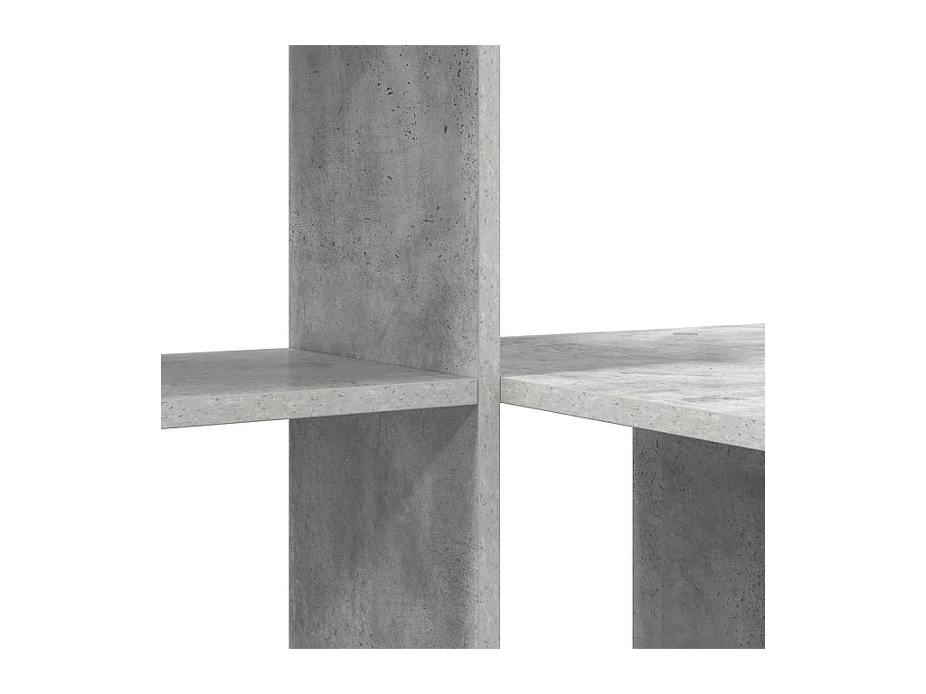 Bureau Gris béton 131,5 x 50 x 106,5 cm Bois d'ingénierie