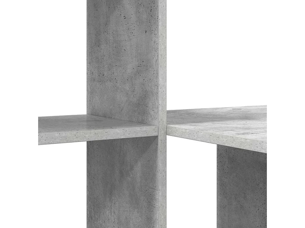 Bureau Gris béton 131,5 x 50 x 106,5 cm Bois d'ingénierie