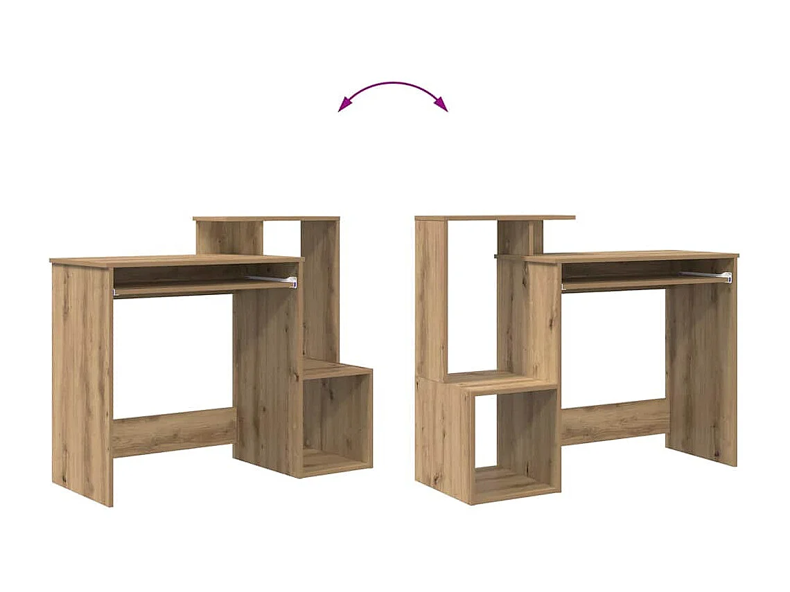 Bureau Chêne artisanal 106 x 40 x 88.5 cm Bois d'ingénierie