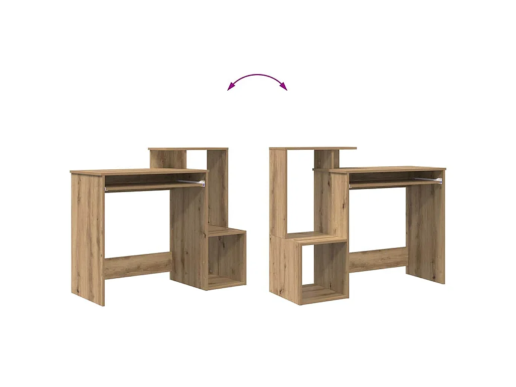 Bureau Chêne artisanal 106 x 40 x 88.5 cm Bois d'ingénierie