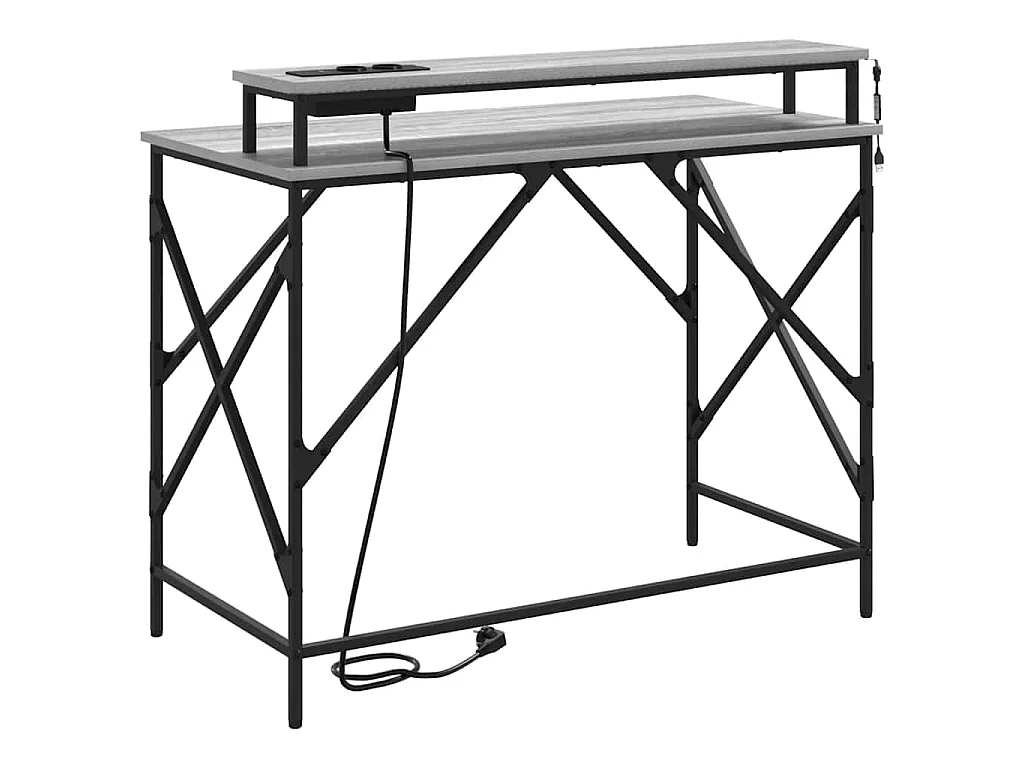 Scrivania Sonoma Grey 100 x 50 x 86,5 cm in legno ingegnerizzato