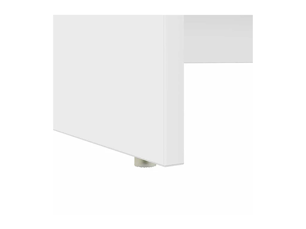 Bureau avec Rangement avec étagère Blanc 120.5 x 44 x 88.5 cm