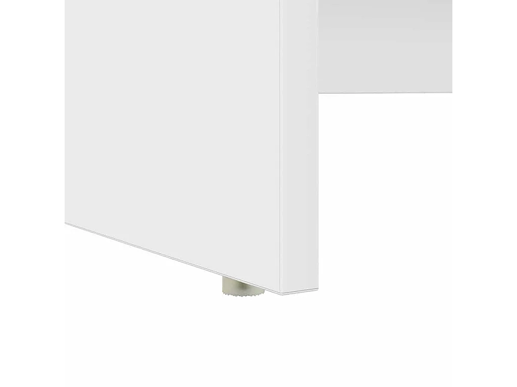 Scrivania con contenitore con ripiano bianco 120,5 x 44 x 88,5 cm