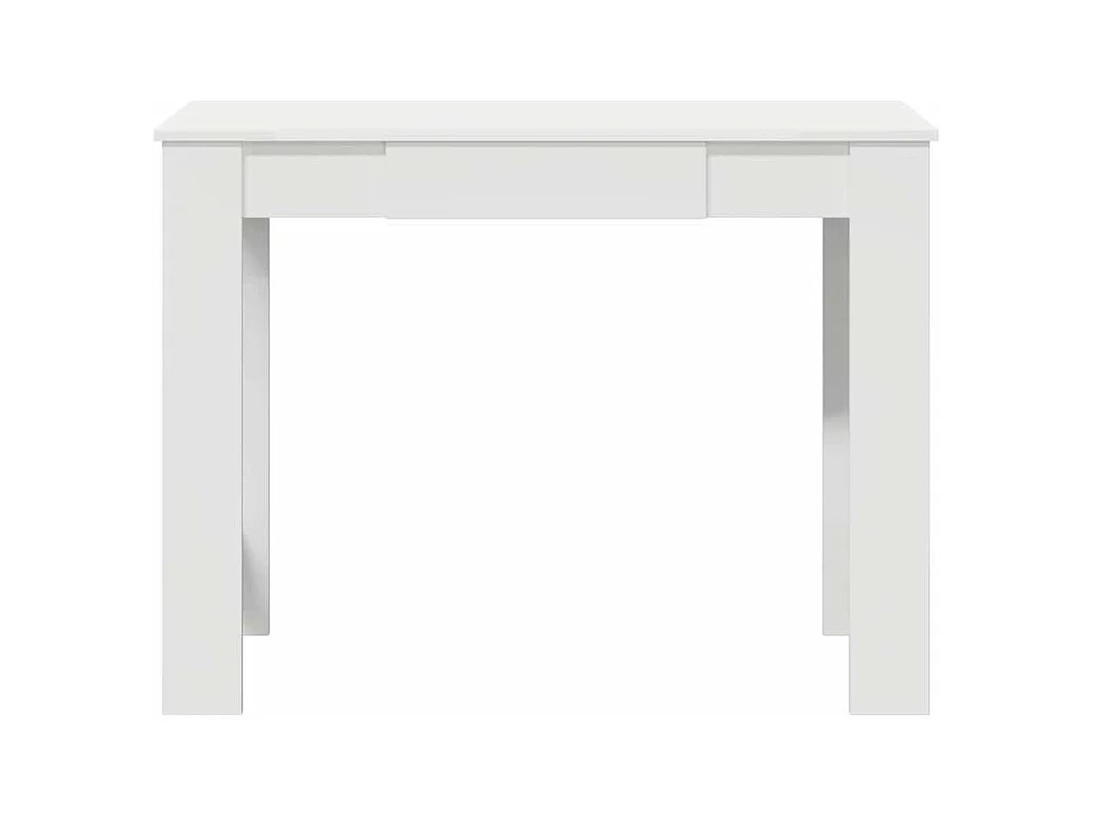 Bureau blanc 100x45x75 cm bois d'ingénierie
