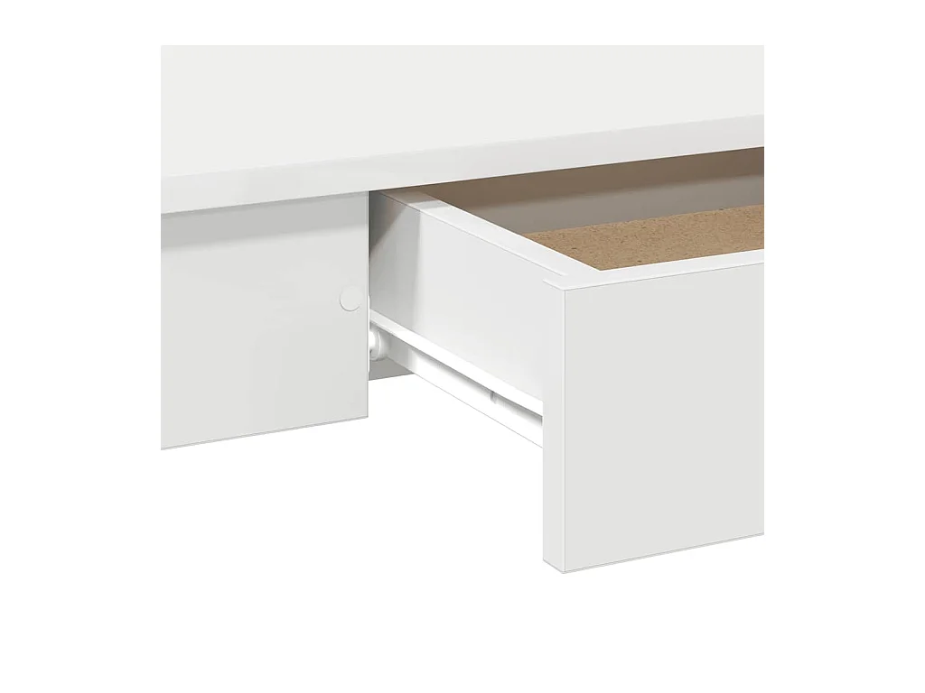 Bureau blanc 100x45x75 cm bois d'ingénierie