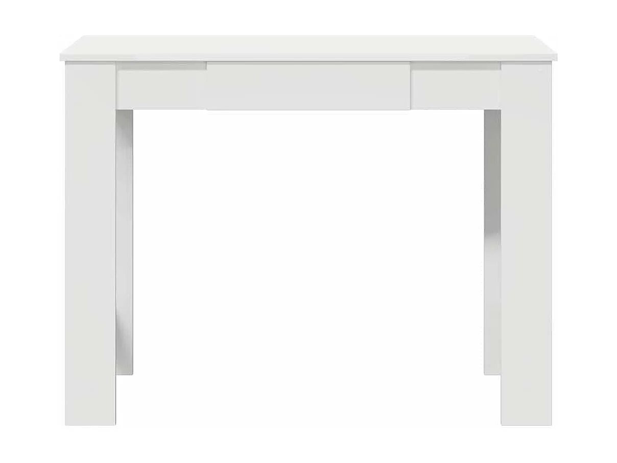 Bureau blanc 100x45x75 cm bois d'ingénierie