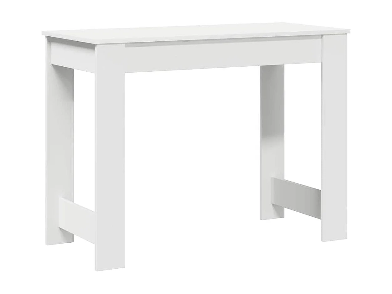 Bureau blanc 100x45x75 cm bois d'ingénierie