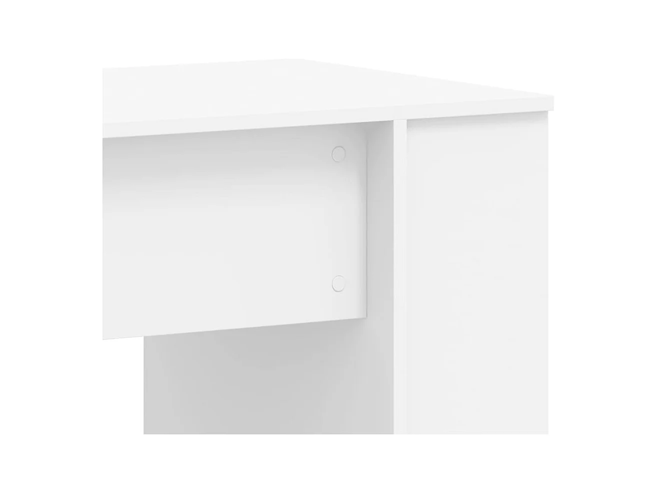 Bureau blanc 140x50x75 cm bois d'ingénierie
