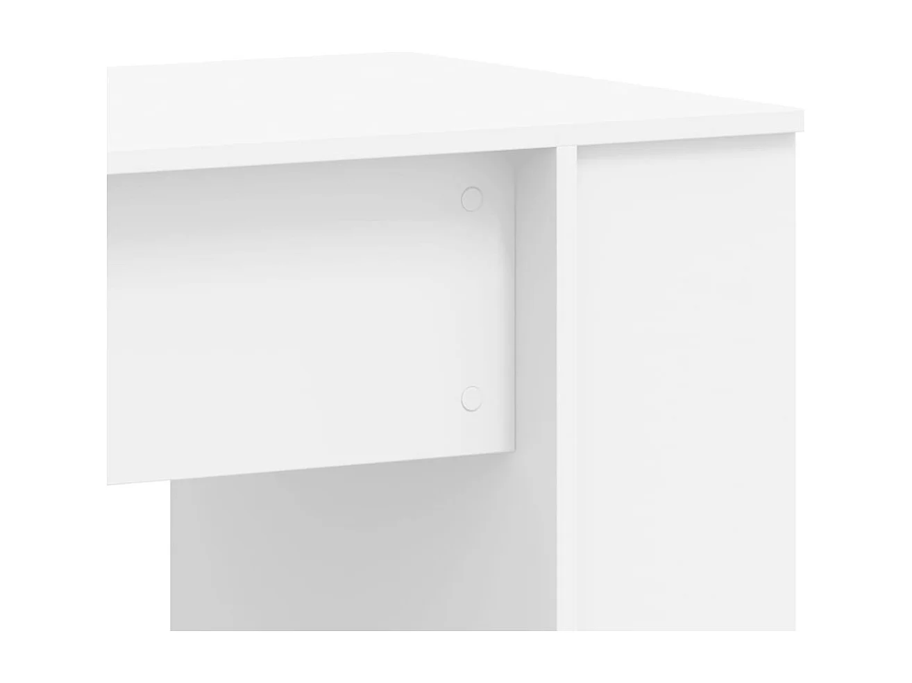 Bureau blanc 140x50x75 cm bois d'ingénierie