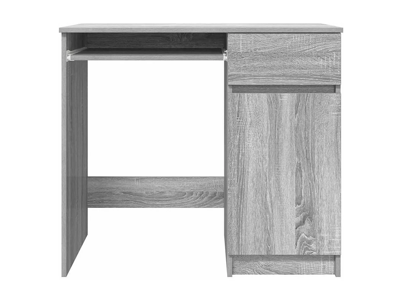 Scrivania Sonoma grigia 86x49x76 cm in legno ingegnerizzato