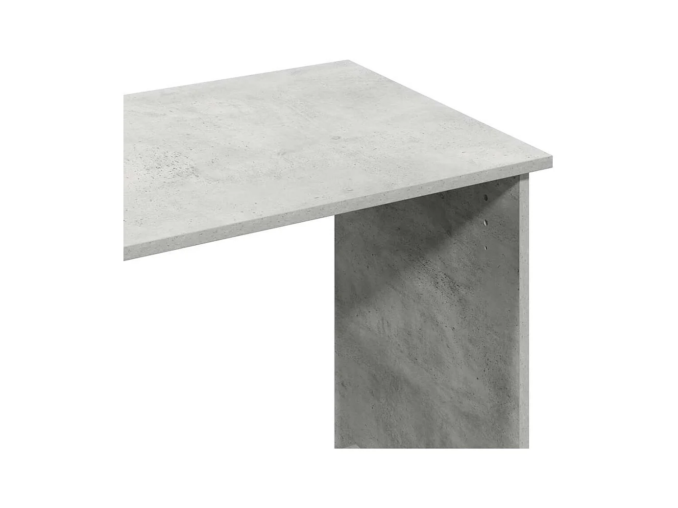 Bureau Gris béton 80x40x75 cm Aggloméré