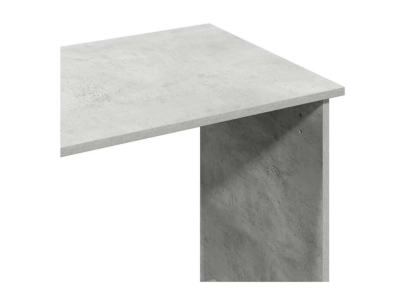 Bureau Gris béton 80x40x75 cm Aggloméré