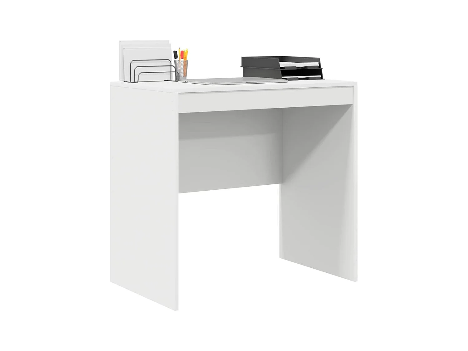 Bureau Blanc 80 x 50 x 76 cm Bois d'ingénierie