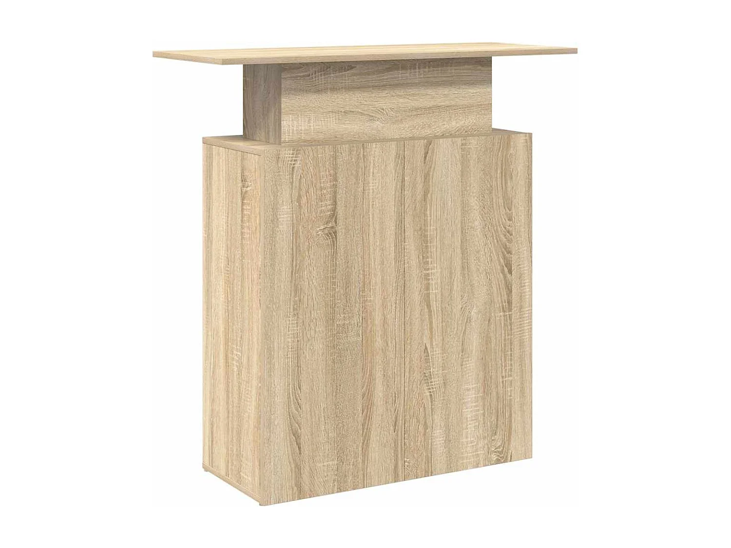 Bureau réception chêne sonoma 100x40x104 cm bois d'ingénierie