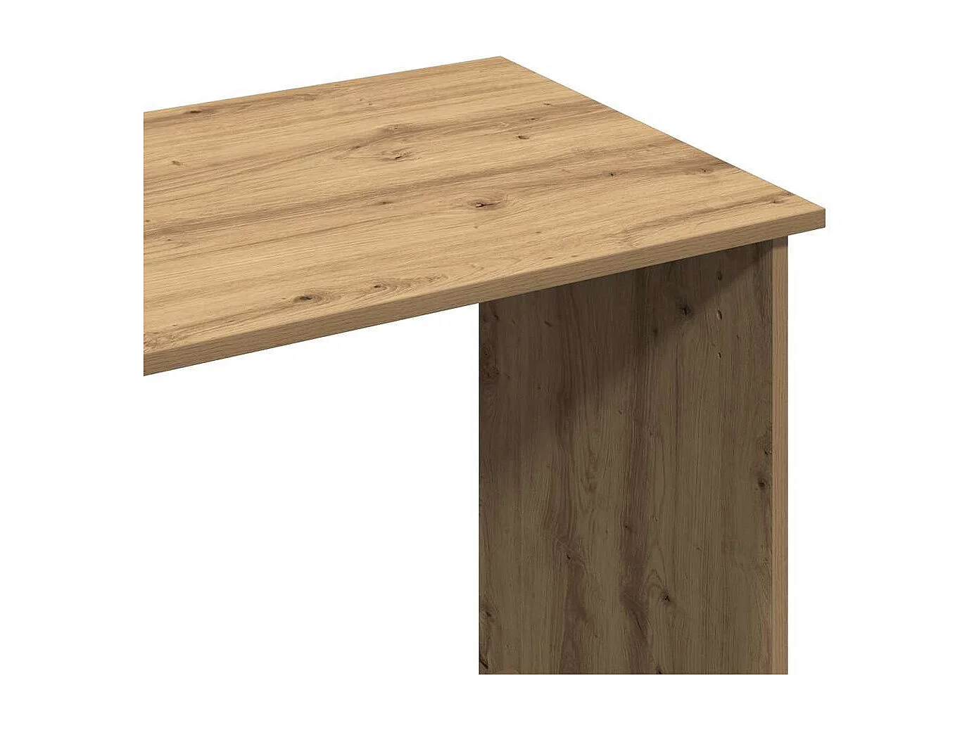 Bureau chêne artisanal 102x50x75 cm bois d'ingénierie