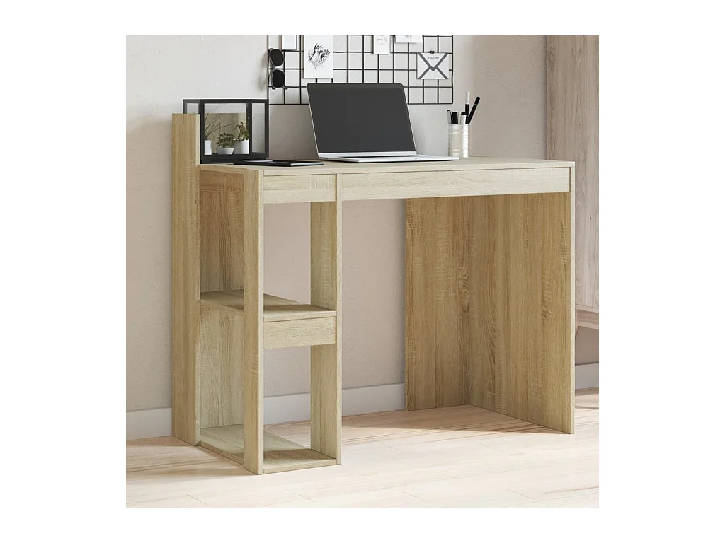 Bureau chêne sonoma 103,5x56,5x94 cm bois d'ingénierie