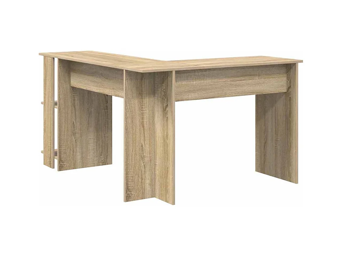 Bureau d'angle avec rangement Chêne sonoma 140 x 113.5 x 75 cm